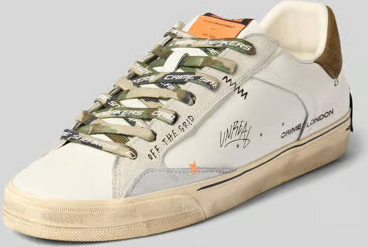 Crime London Sneakers met labelprint