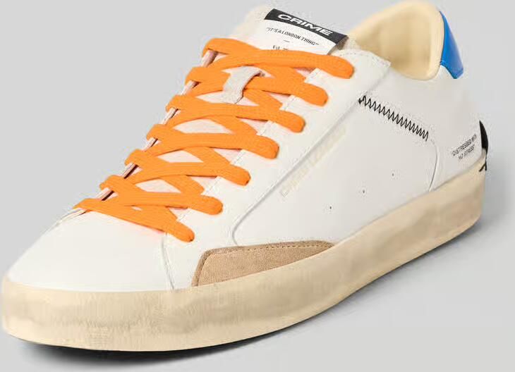 Crime London sneakers met vetersluiting Model 'DISTRESSED'