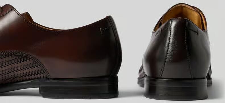 Digel Derby van leer in vlechtlook model 'Salvo' - Foto 2