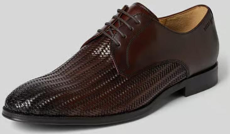 Digel Derby van leer in vlechtlook model 'Salvo'