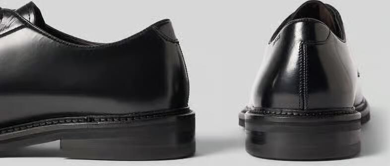 Digel Veterschoen van leer met label in reliëf model 'Sanjay' - Foto 2