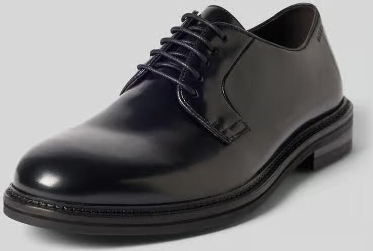 Digel Veterschoen van leer met label in reliëf model 'Sanjay'