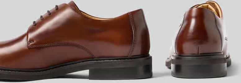 Digel Veterschoen van leer met label in reliëf model 'Soft' - Foto 2