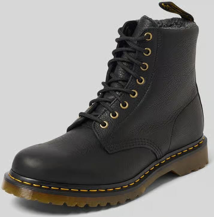 Dr. Martens Boots van leer met labeldetail
