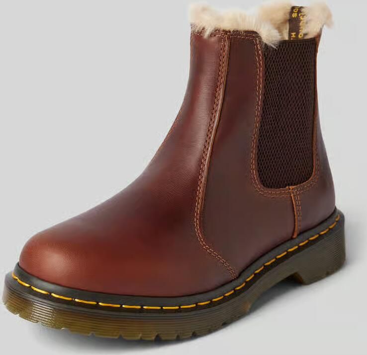 Dr. Martens Chelsea boots van leer met binnenvoering model 'Leonore'