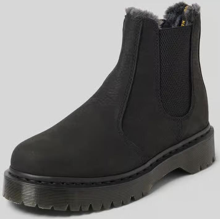 Dr. Martens Chelsea boots van leer met elastische inzetstukken