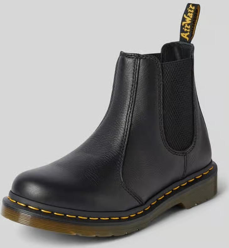 Dr. Martens Chelsea boots van leer met siernaad