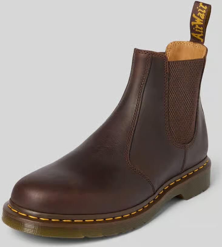 Dr. Martens Chelsea boots van leer met siernaad