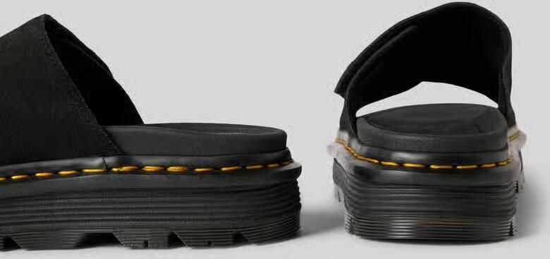 Dr. Martens Sandaaltje van leer met klittenbandsluiting model 'ZebZag Slide' - Foto 2