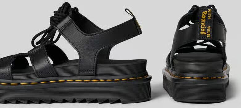 Dr. Martens Sandalette van leer met vetersluiting model 'Nartilla' - Foto 2