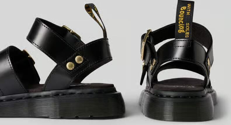 Dr. Martens Strap sandalen van leer met doornsluiting model 'Gryphon' - Foto 2
