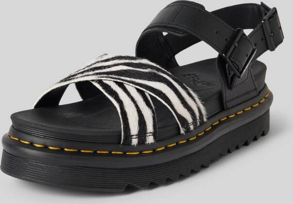 Dr. Martens Plateausandalen met dierenprint model 'Voss II'