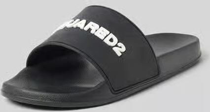 Dsquared2 Slippers met labeldetail