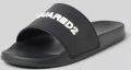 Dsquared2 Slippers met labeldetail - Zwart