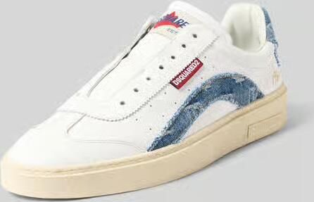Dsquared2 Sneakers met contrastgarnering van denim
