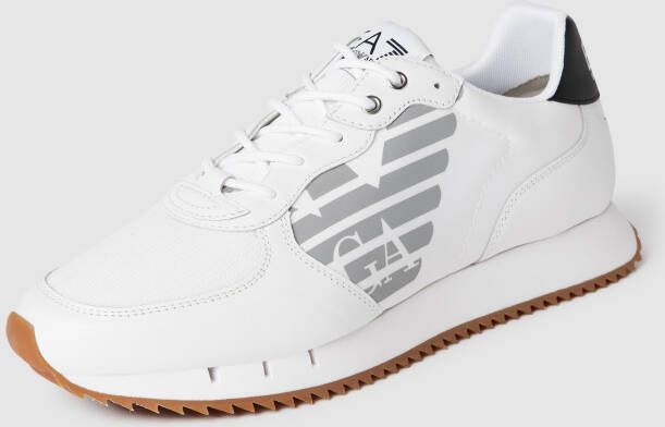 EA7 Emporio Armani Sneakers met contrastgarnering model 'Basic Runner Eagle'