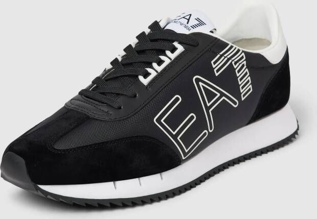 EA7 Emporio Armani Sneakers met labeldetail