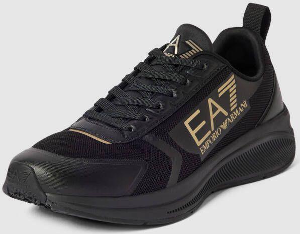 EA7 Emporio Armani Sneakers met labeldetails