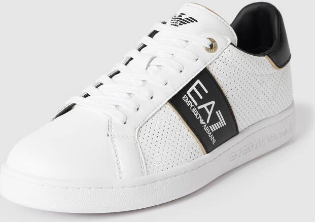 EA7 Emporio Armani Sneakers met labelprint model 'ACTION LEATH'