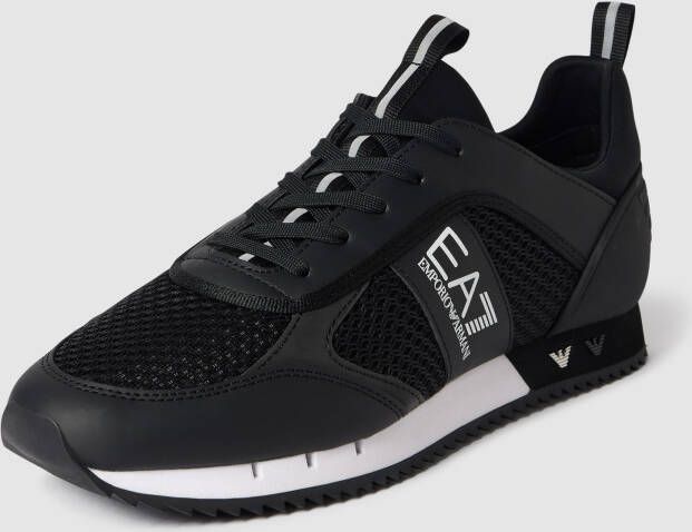 Emporio Armani EA7 Logo Sneakers met Treklipje en Merk Binnenzool Black Heren - Foto 17