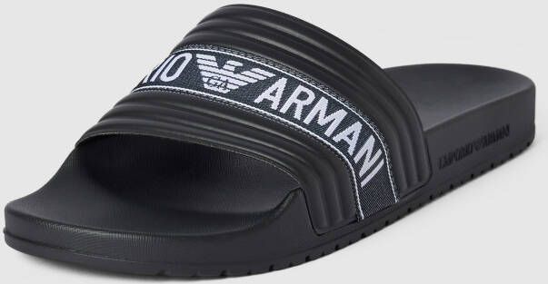 Emporio Armani Instappers met labeldetail