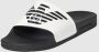 Emporio Armani Zwarte Strandslippers met Armani Logo White Heren - Thumbnail 2