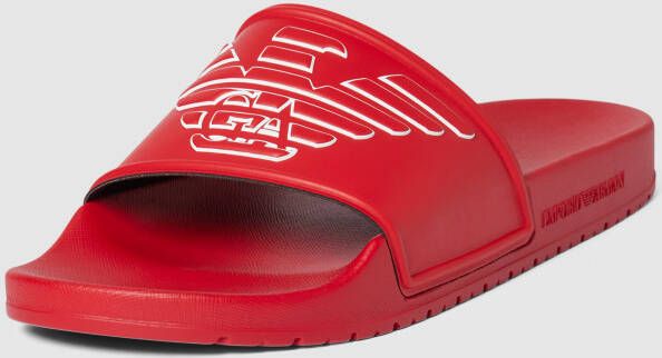 Emporio Armani Slippers met labelprint model 'Eagle' - Foto 2