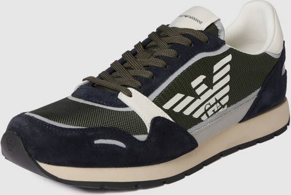 Emporio Armani Sneakers met contrastgarnering