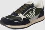 Emporio Armani Military Green Black Mesh Sneaker Groen Heren - Thumbnail 3