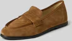 Espadrij Loafers van leer model 'LOAFER CLASSIC VELOUR'