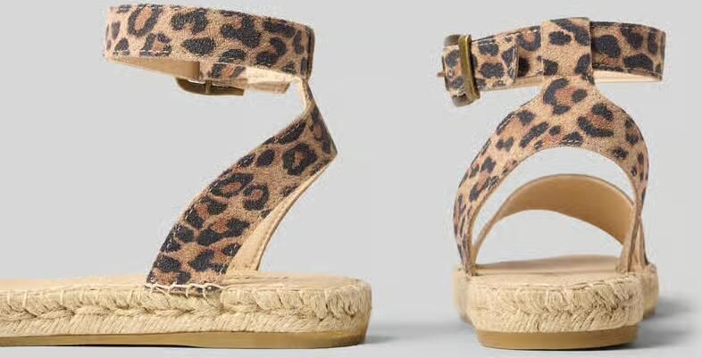 Espadrij Sandaaltjes in dierenlook model 'NIMES LEO' - Foto 2