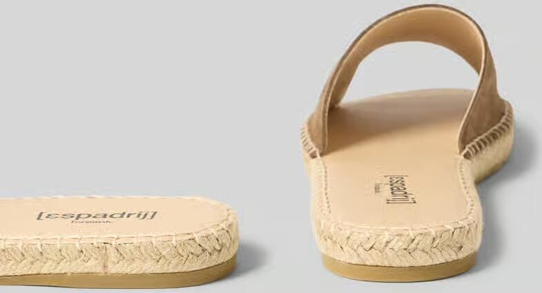 Espadrij Sandaaltjes met labeldetail model 'PLAGE VELOUR' - Foto 2