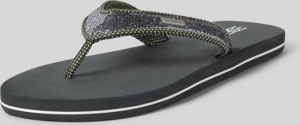 Esprit Teenslippers met labeldetail model 'Glitter Thong'