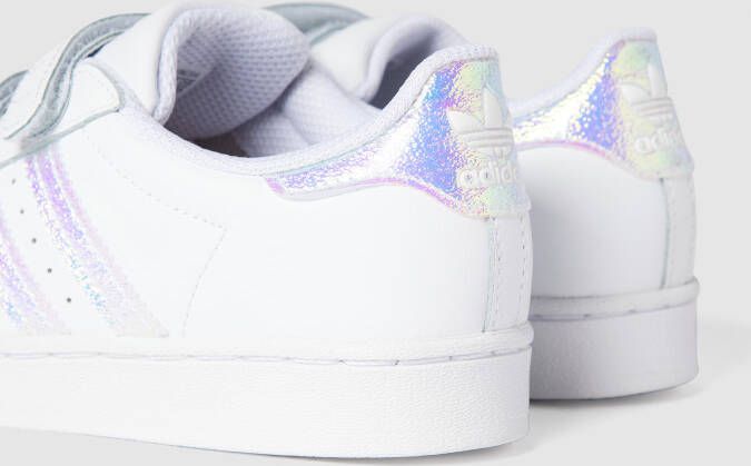 adidas Originals Sneakers met logostrepen in metallic model 'Superstar'