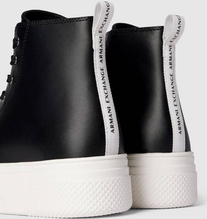 Armani Exchange High top sneakers met labeldetails
