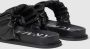 Ar i Exchange Gerimpelde Zilveren Sandalen Black - Thumbnail 2