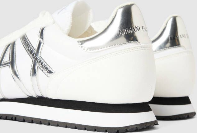 Armani Exchange Sneakers met labeldetails