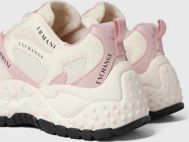 Armani Exchange Sneakers met labeldetails