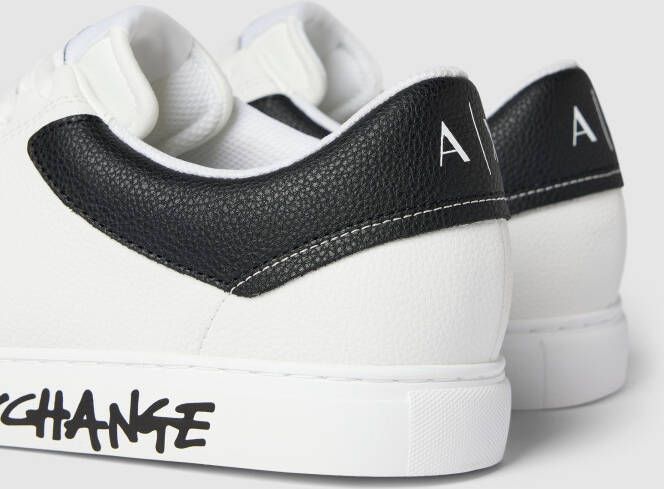 Armani Exchange Sneakers met labeldetails