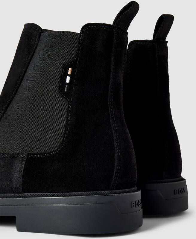 Boss Chelsea boots met labeldetails model 'Calev'