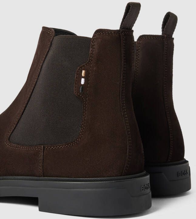 Boss Chelsea boots met labeldetails model 'Calev'