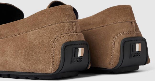 Boss Mocassins met labeldetails model 'Noel'