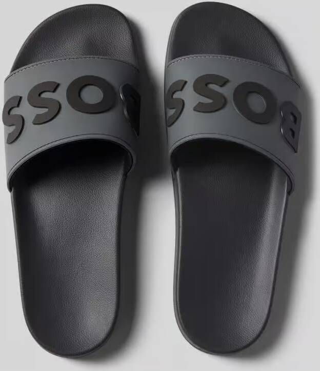 Boss Slippers met labelprint model 'Kirk'