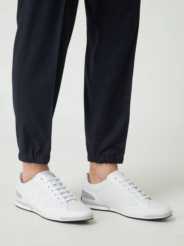Boss Sneaker van leer model 'Saturn'