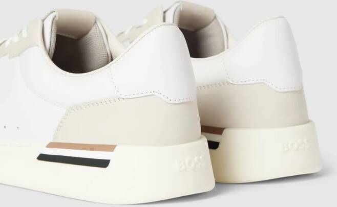 Boss Sneakers van leer met vetersluiting