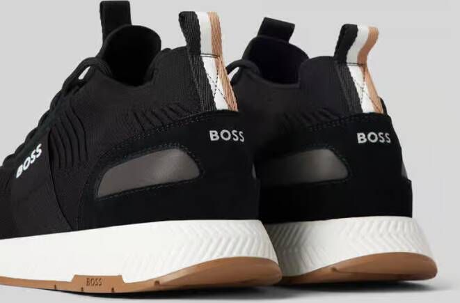 Boss Sneakers met labeldetails model 'Titanium_Runn'