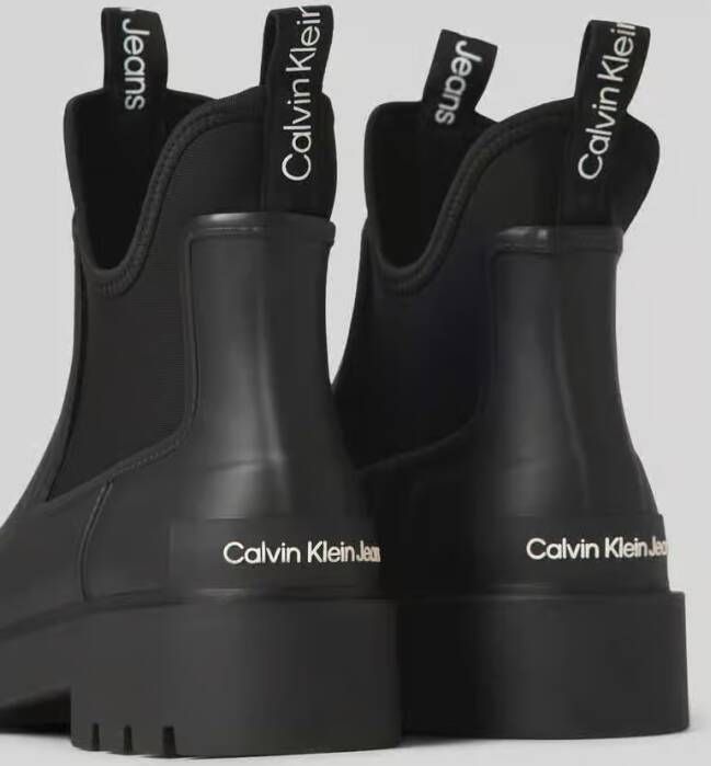 Calvin Klein Jeans Rubberen laarzen met labeldetail