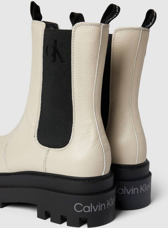 Calvin Klein Jeans Chelsea-boots van leer