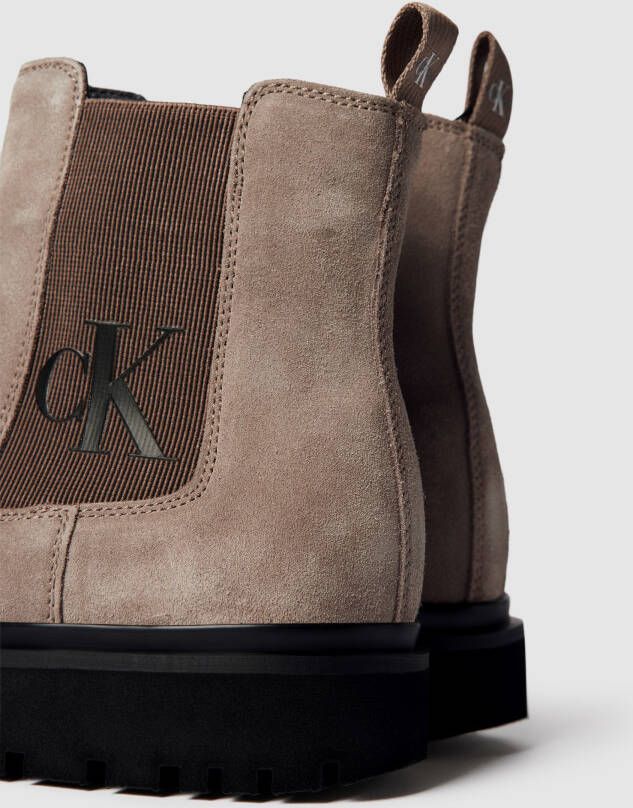 Calvin Klein Jeans Chelsea boots van leer model 'LUG MID CHELSEA'