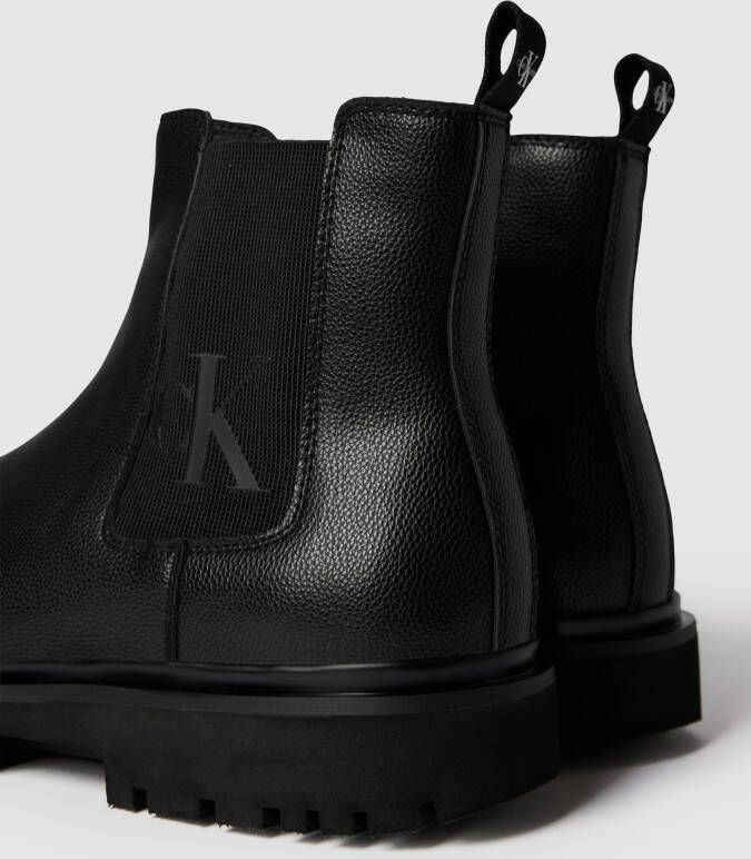 Calvin Klein Jeans Chelsea boots van leer model 'LUG MID CHELSEA BOOT'